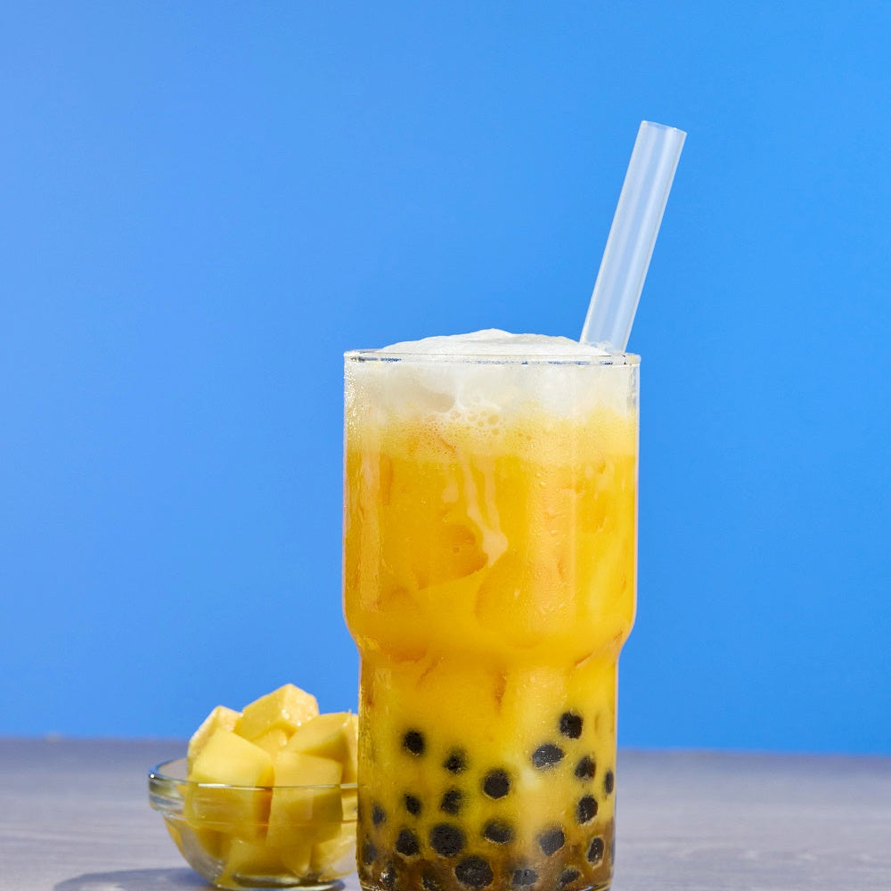 Creamy Mango Caramel Boba