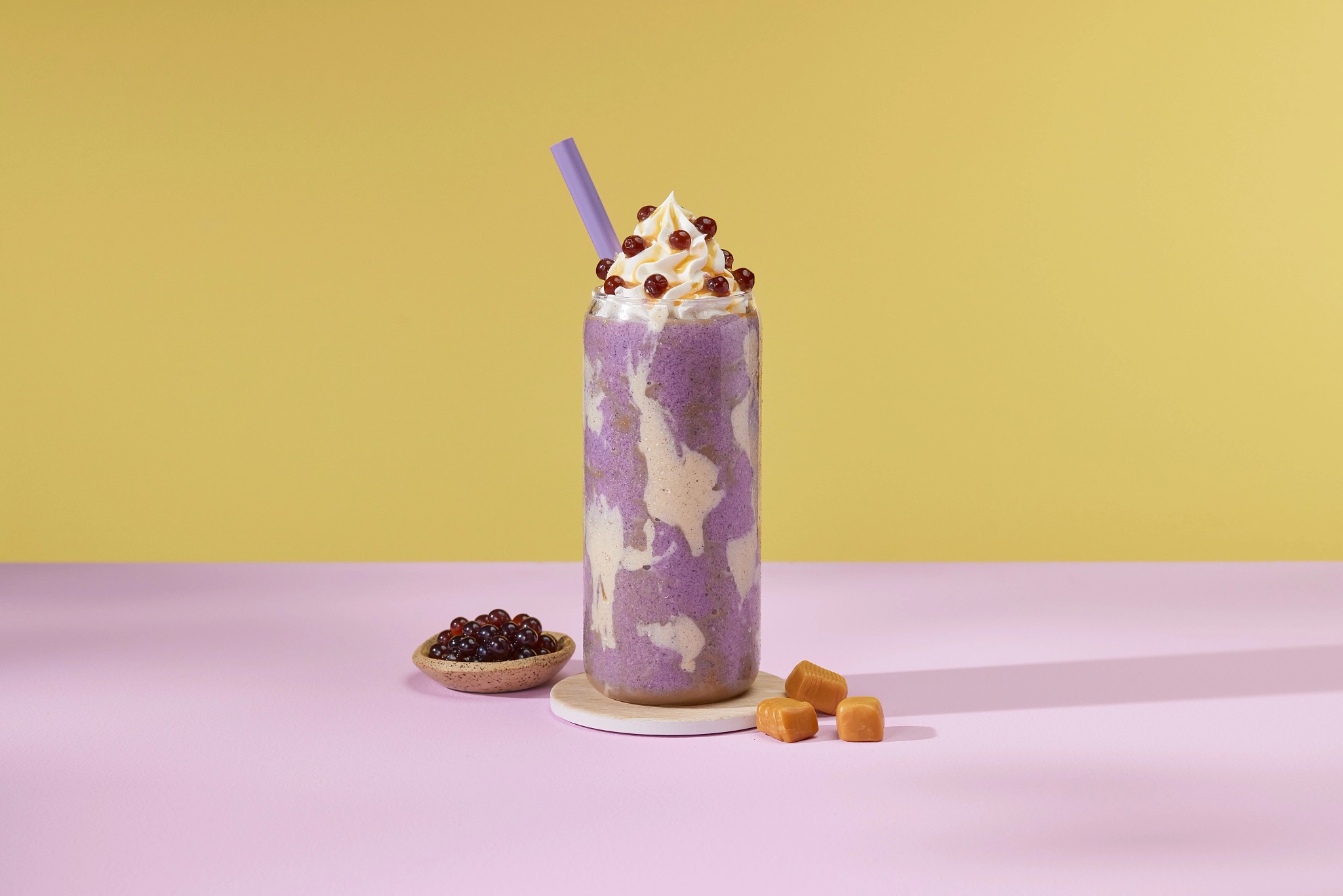 Whipped Tiger Taro Boba