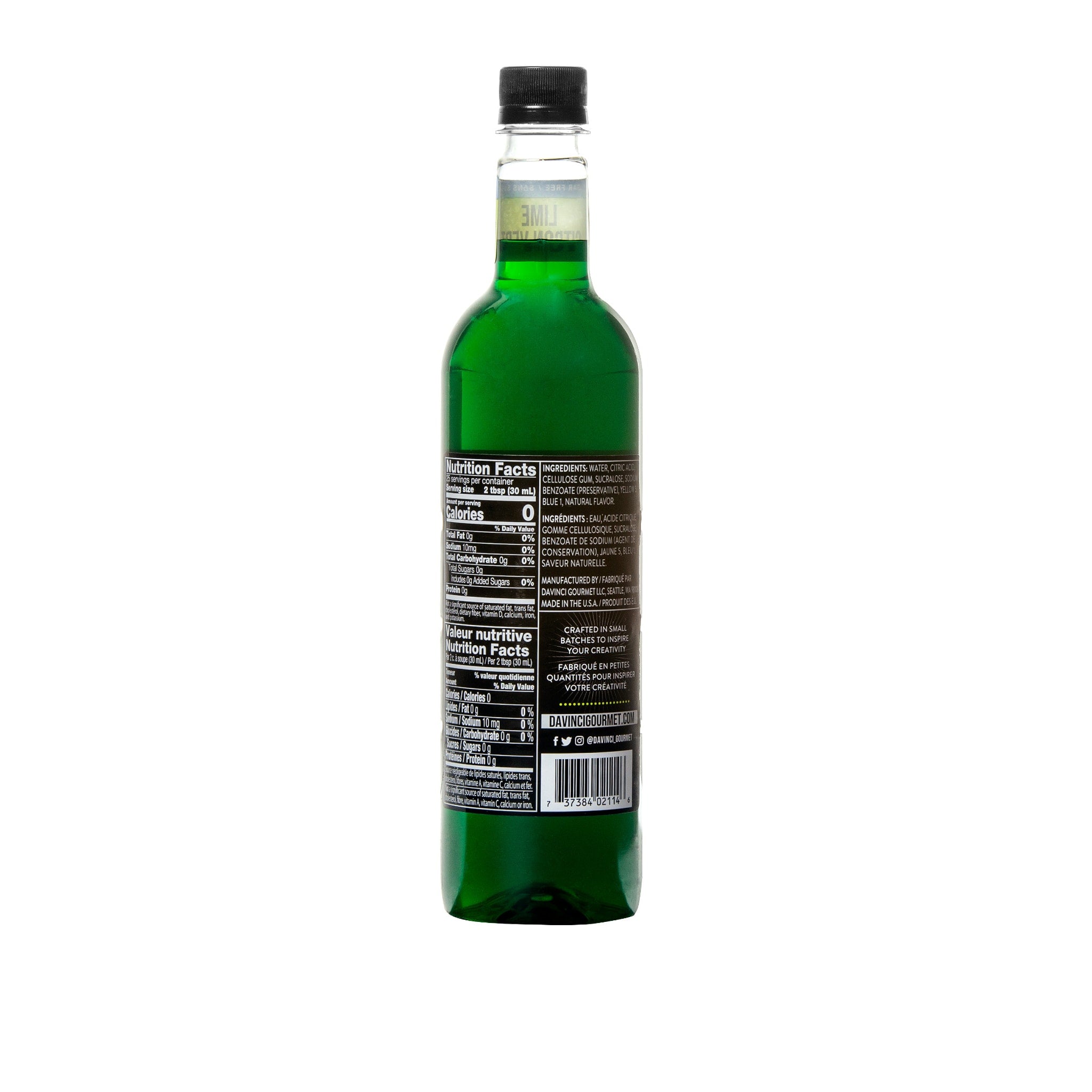 DaVinci Gourmet Sugar-Free Lime Syrup