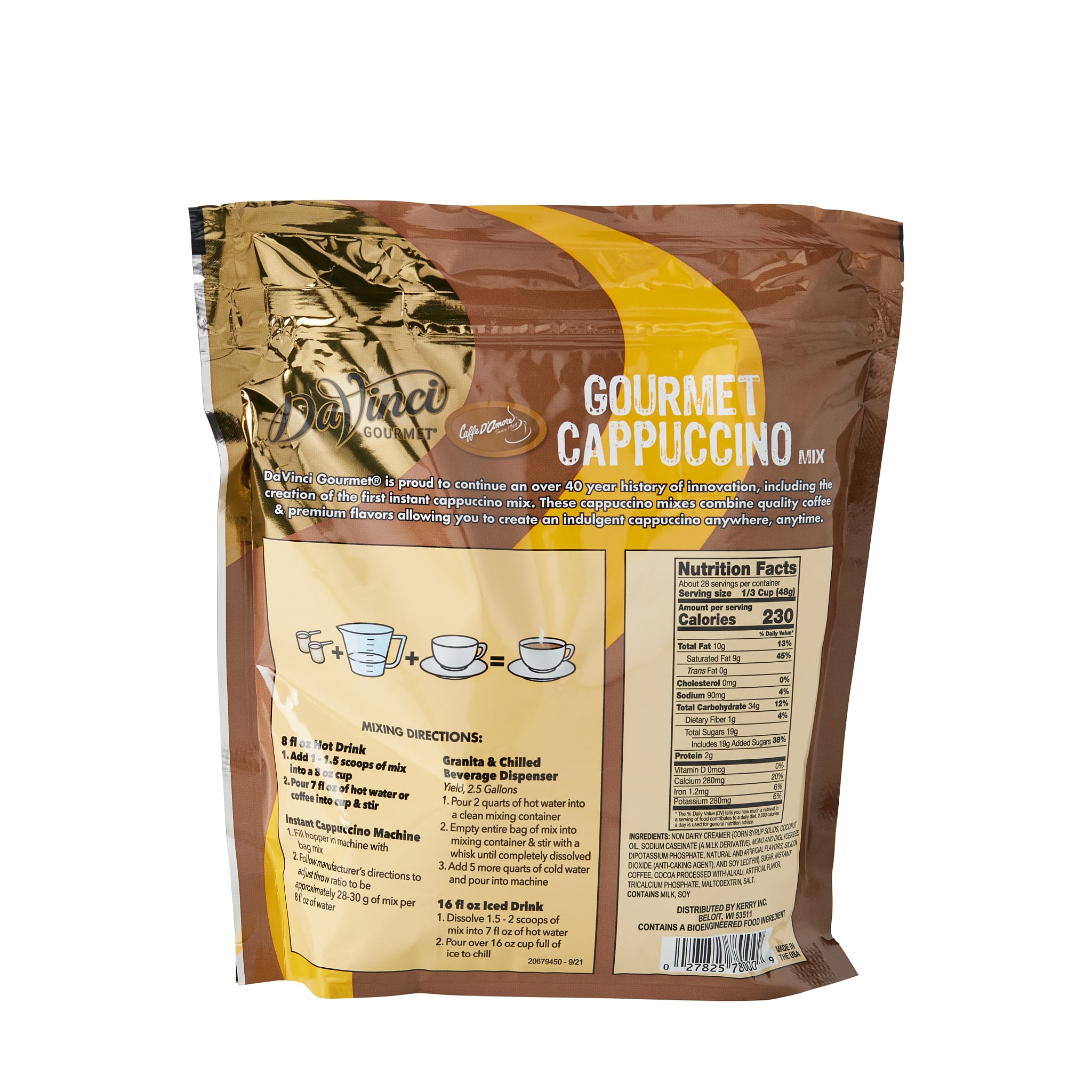 DaVinci Gourmet Mocha Cappuccino Beverage Mix