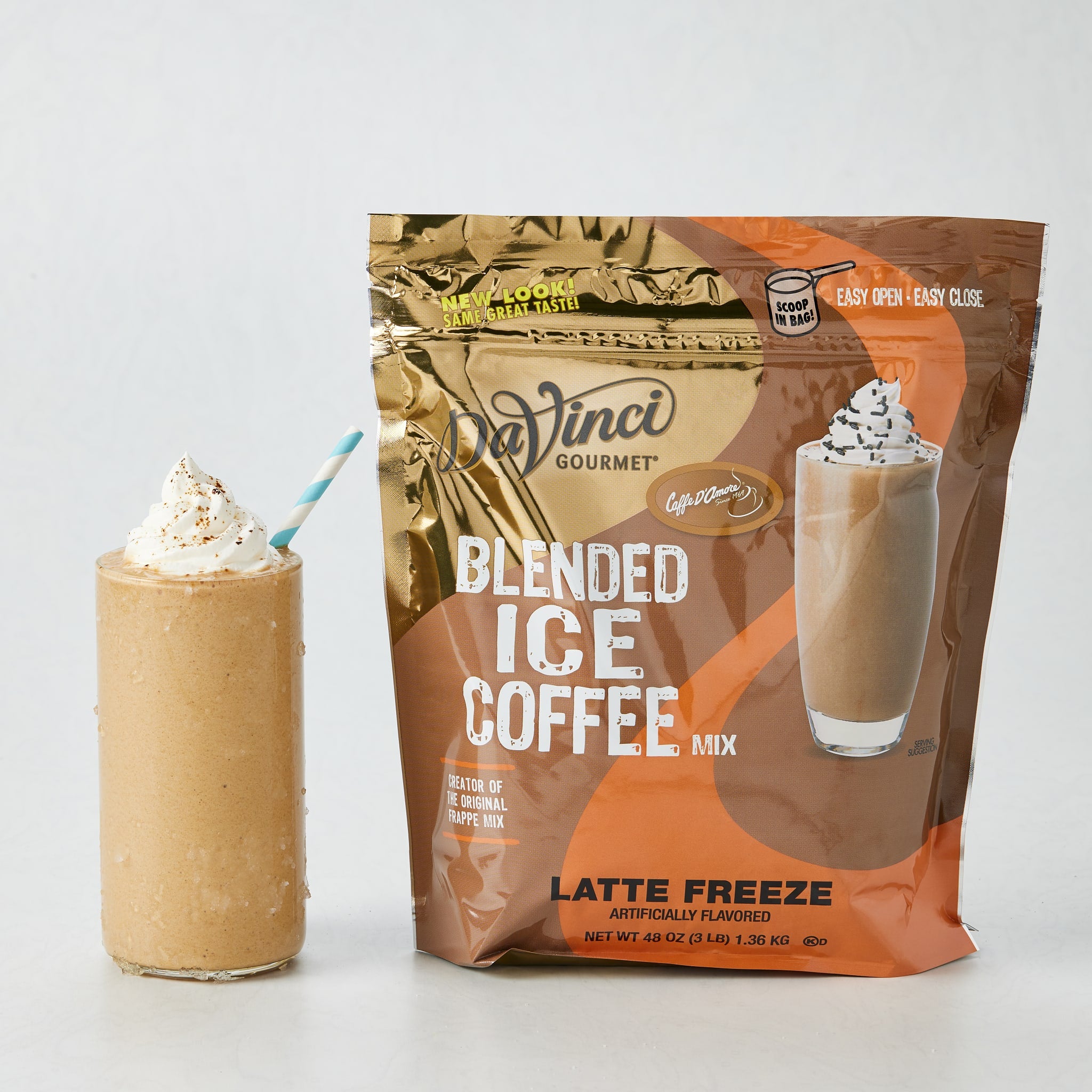 DaVinci Gourmet Latte Freeze Blended Iced Coffee Mix