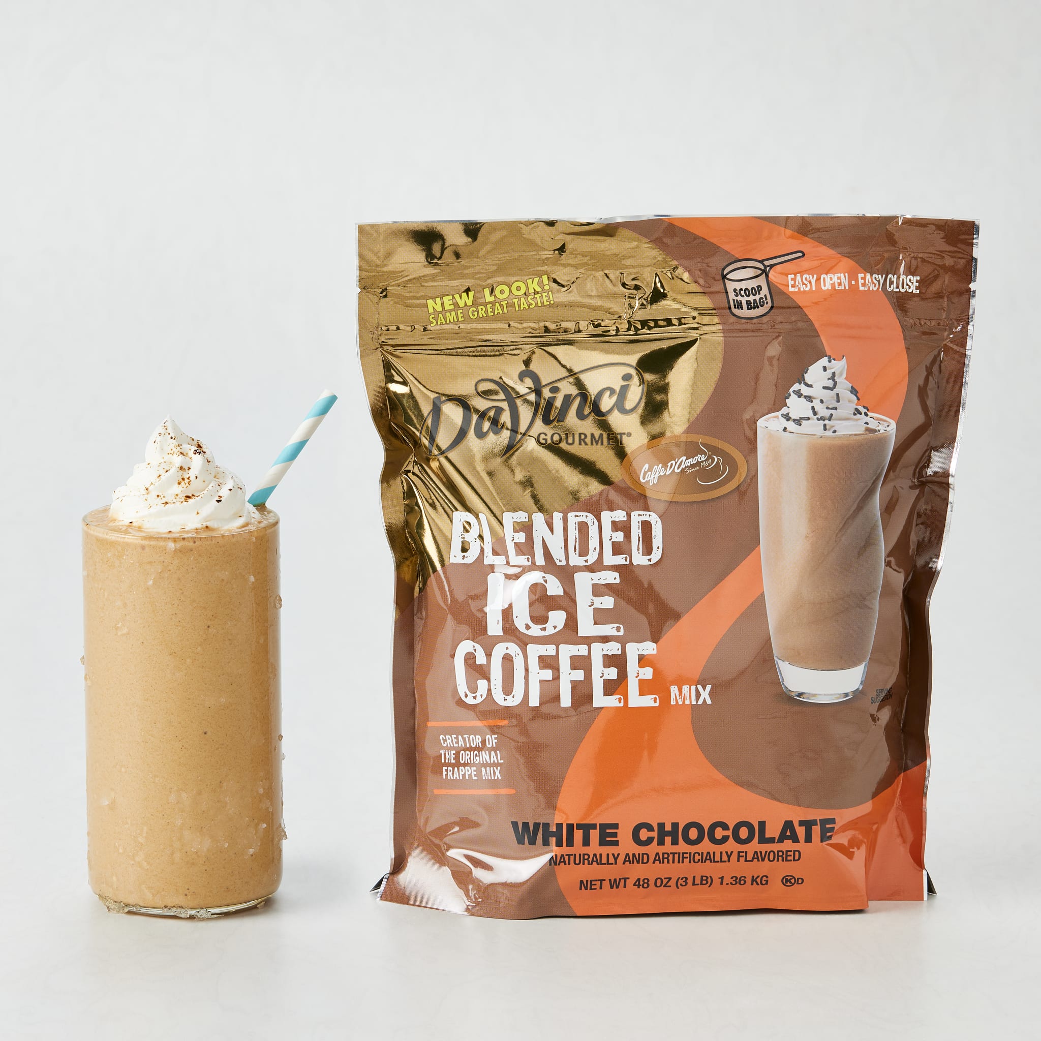 DaVinci Gourmet White Chocolate Mocha Blended Iced Coffee Mix
