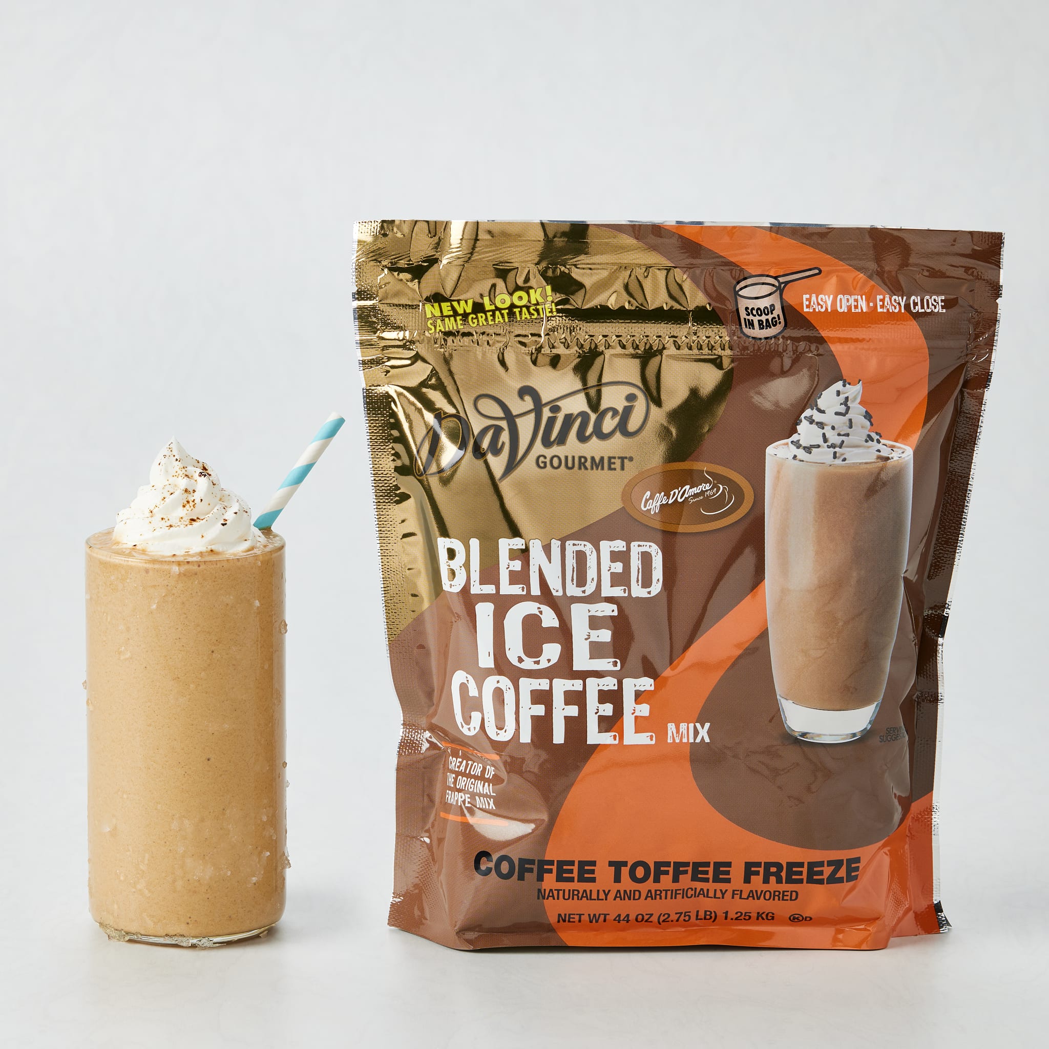 DaVinci Gourmet Coffee Toffee Freeze Blended Iced Coffee Mix