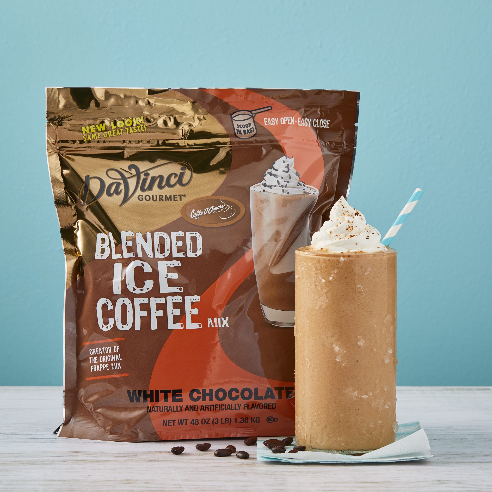DaVinci Gourmet White Chocolate Mocha Blended Iced Coffee Mix