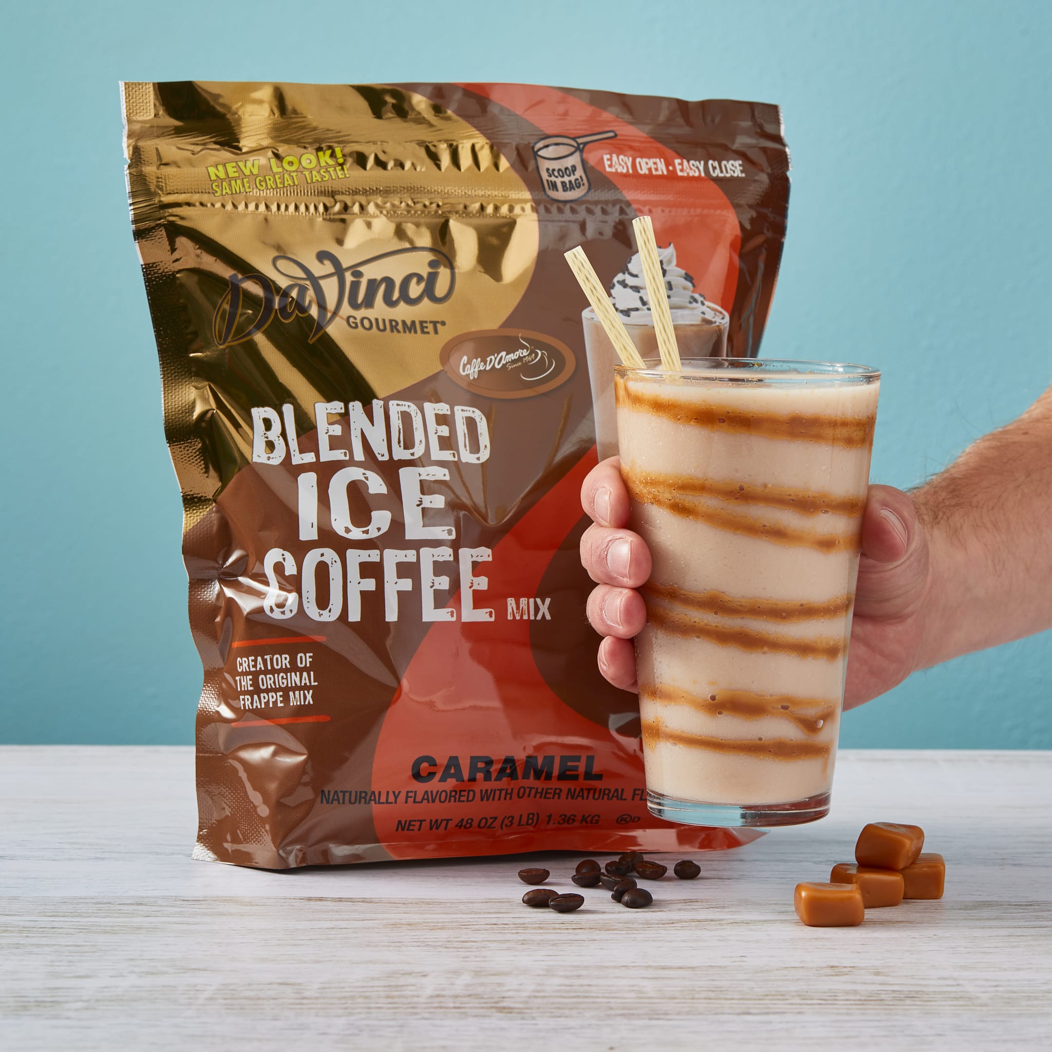 DaVinci Gourmet Caramel Blended Iced Coffee Mix
