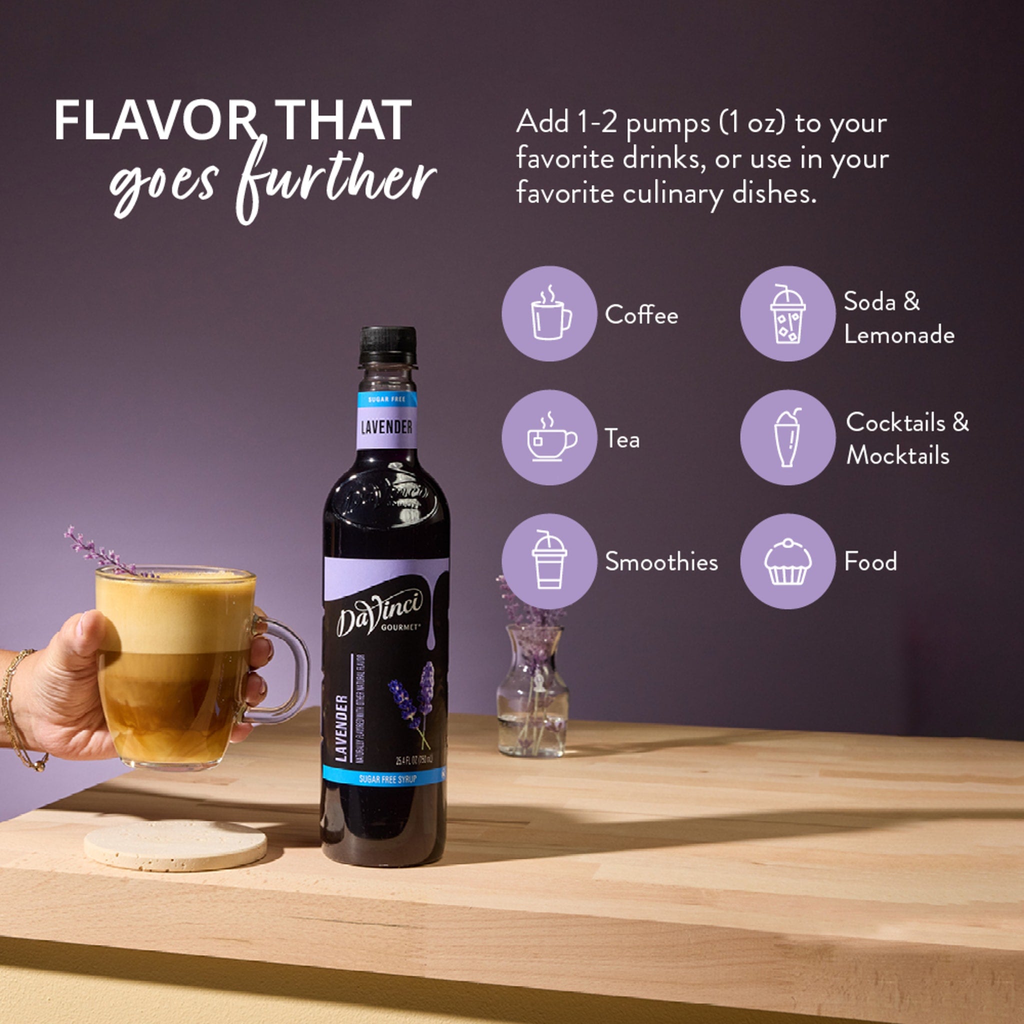 DaVinci Gourmet Sugar-Free Lavender Syrup