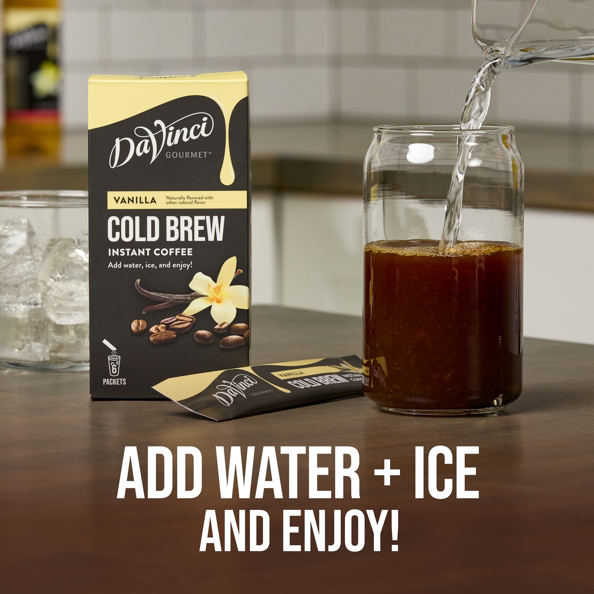 CBNディストレート50g DaVinci Gourmet Slightly Sweet Cold Brew Stick Pack