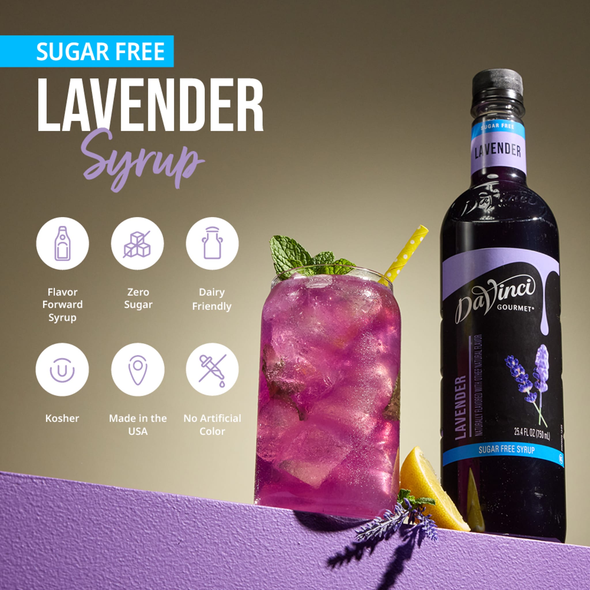 DaVinci Gourmet Sugar-Free Lavender Syrup